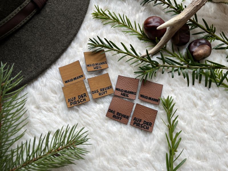 Stritziflags "Jäger" 1 Lederlabel