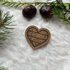 Label Holzherz 2 Lederlabel Holzherz