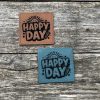 Lederlabel Happy Day