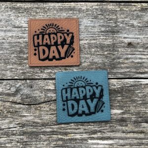 Lederlabel Happy Day