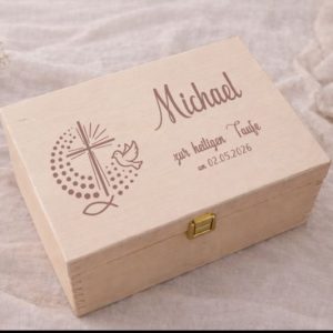 Erinnerungsbox zur Taufe, Taufgeschenk personalisiert