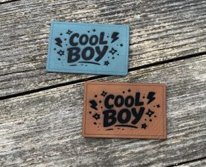 Lederlabel cool boy