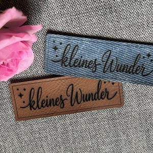 Lederlabel kleines Wunder